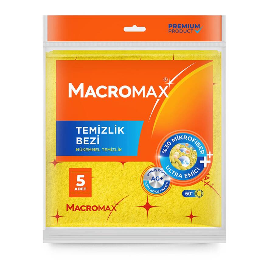 Macromax Temizlik Bezi 5'li - 1