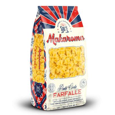 Makaroma Farfalle (Kelebek) 500 G - Makaroma