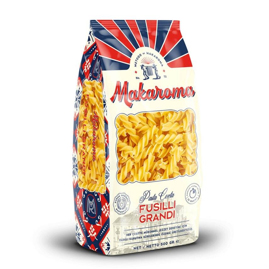 Makaroma Fusilli Grandi (Burgu) 500 G - 1