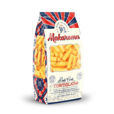 Makaroma Tortiglioni (Kalın Kesme) 500 G - Makaroma