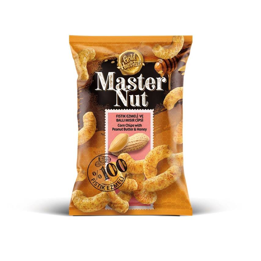 Master Nut Fıstık Ezmeli Ballı Mısır Cipsi 150 G - 1