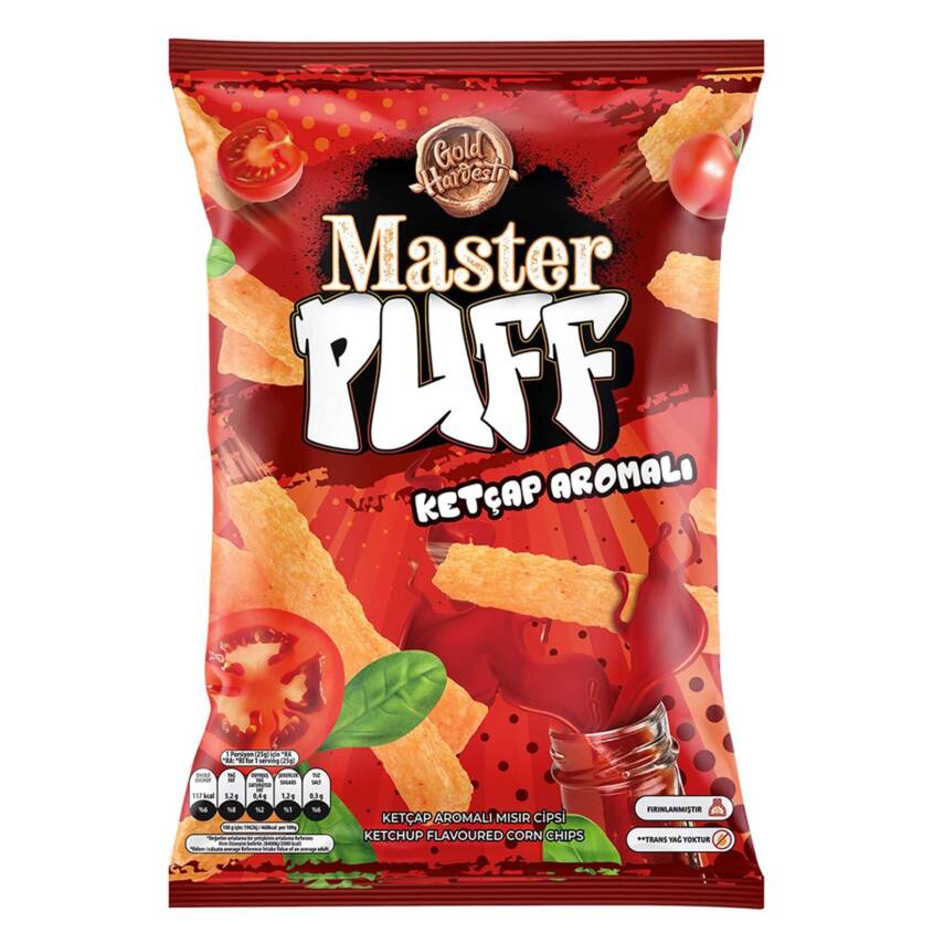 Master Puff Ketçap Çeşnili Mısır Çerezi 90 G - 1
