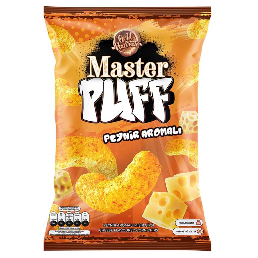 Master Puff Peynir Çeşnili Mısır Çerezi 90 G - 1