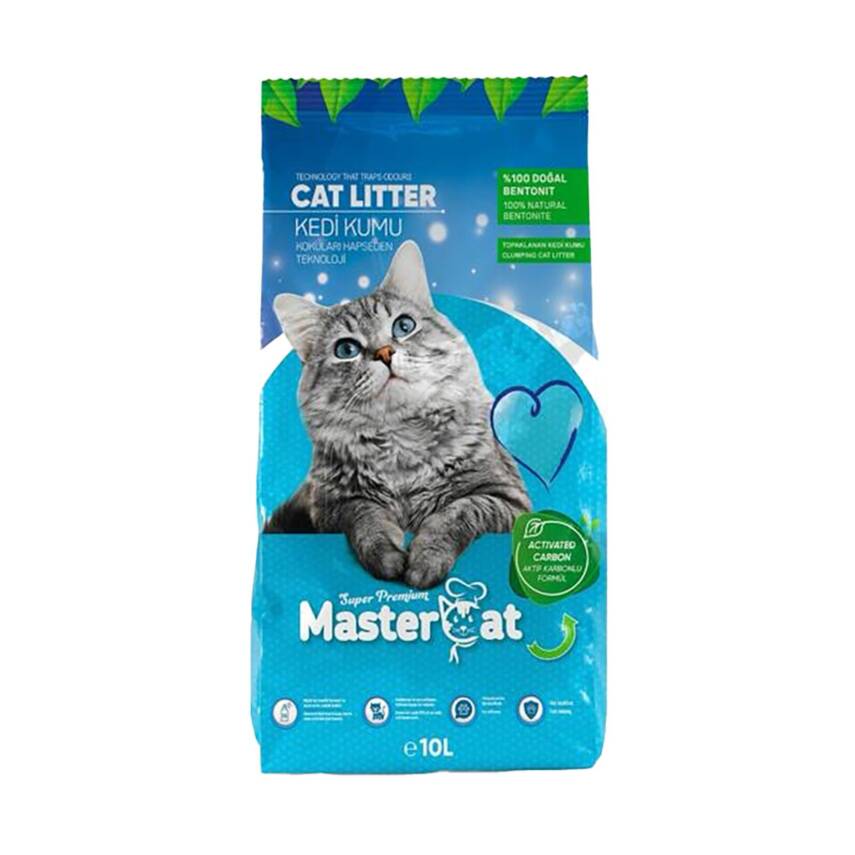 Mastercat Aktif Karbonlu Kedi Kumu 10 L - 1