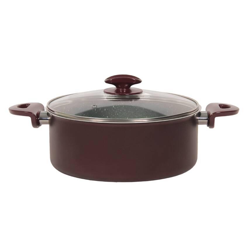 Mehtap Mor Granit Tencere 24 Cm - 1