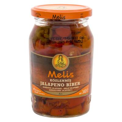 Melis Közlenmiş Dilmli Jalapeno Biber Turşusu 340G - Melis