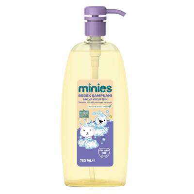 Minies Bebek Saç Ve Vücut Şampuanı 750 Ml - Minies