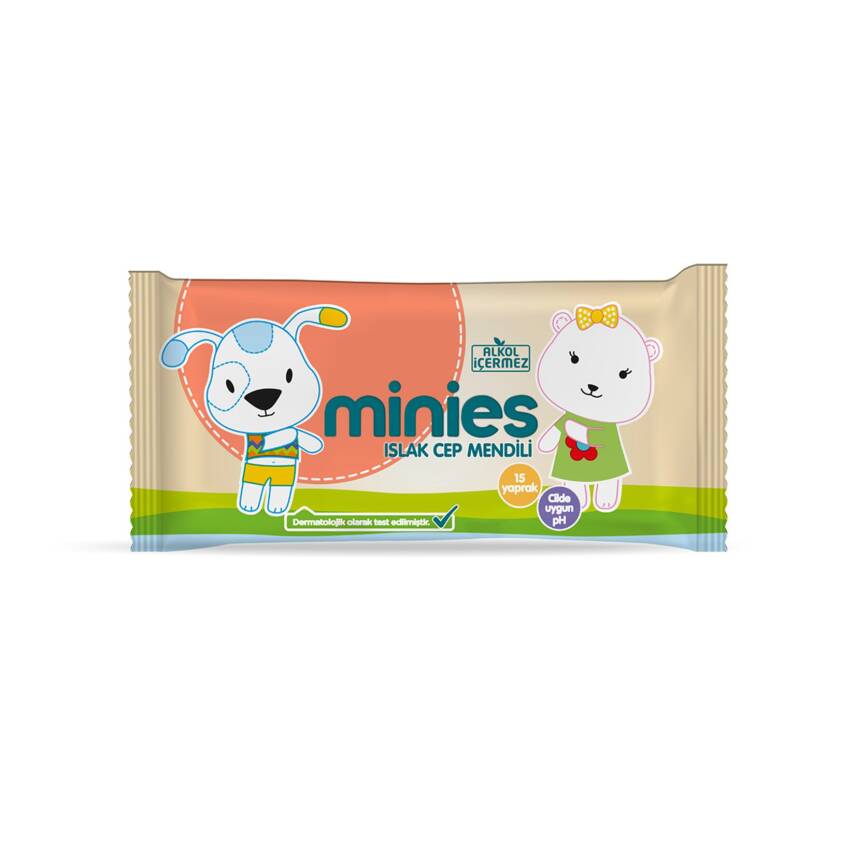 Minies Islak Cep Mendili 15 Yaprak - 1