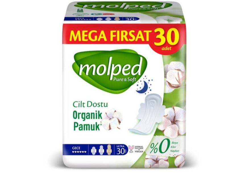 Molped P&s Gece Mega Hijyenik Ped 30'lu - 1