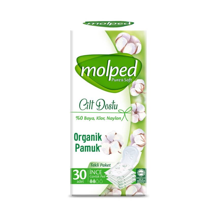 Molped Pure&Soft Günlük Ped 30'lu (Tekli Paketli) - 1