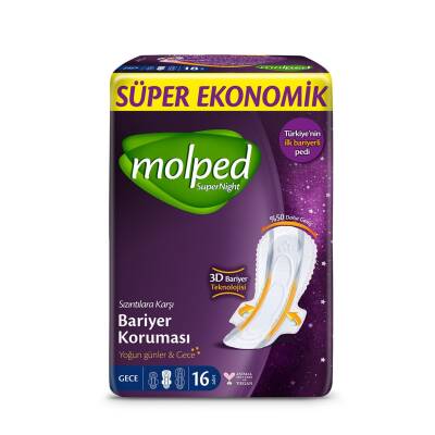 Molped Süper Night Süper Ekonomik Gece 16'lı - Molped