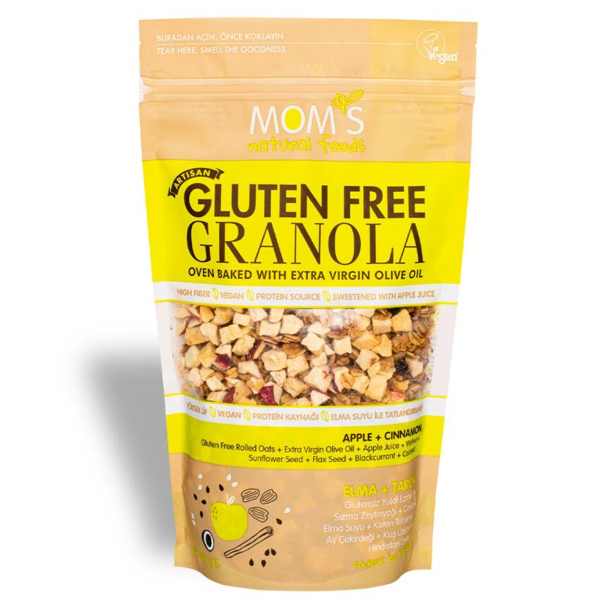 Mom's Glutensiz Elmalı Tarçınlı Granola 300 G - 1