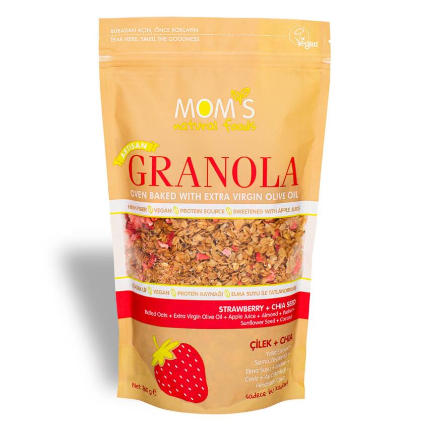 Moms Granola Çilek Chia 360 G - 1