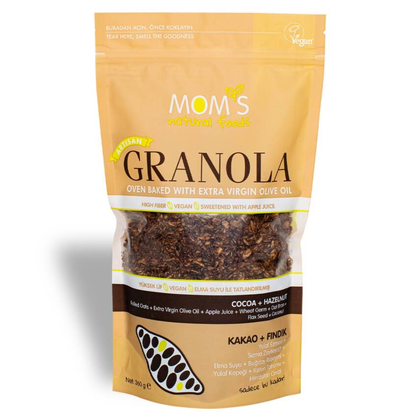 Moms Granola Kakao Fındık 360 G - 1