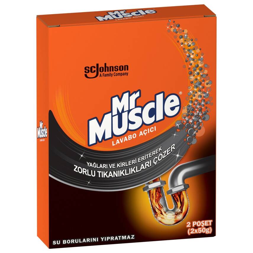 Mr. Muscle Granül Lavabo Açıcı 2'li Paket 2x50g - 1