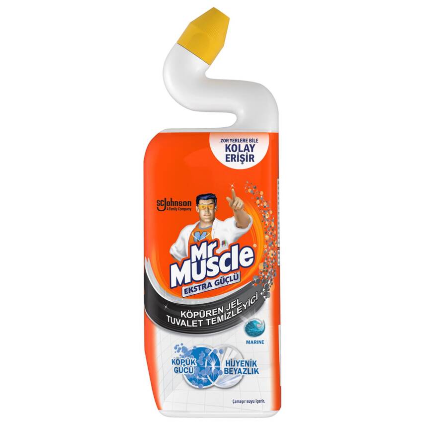 Mr Muscle Köpüren Jel Tuvalet Temizleyici Marine 750Ml - 1