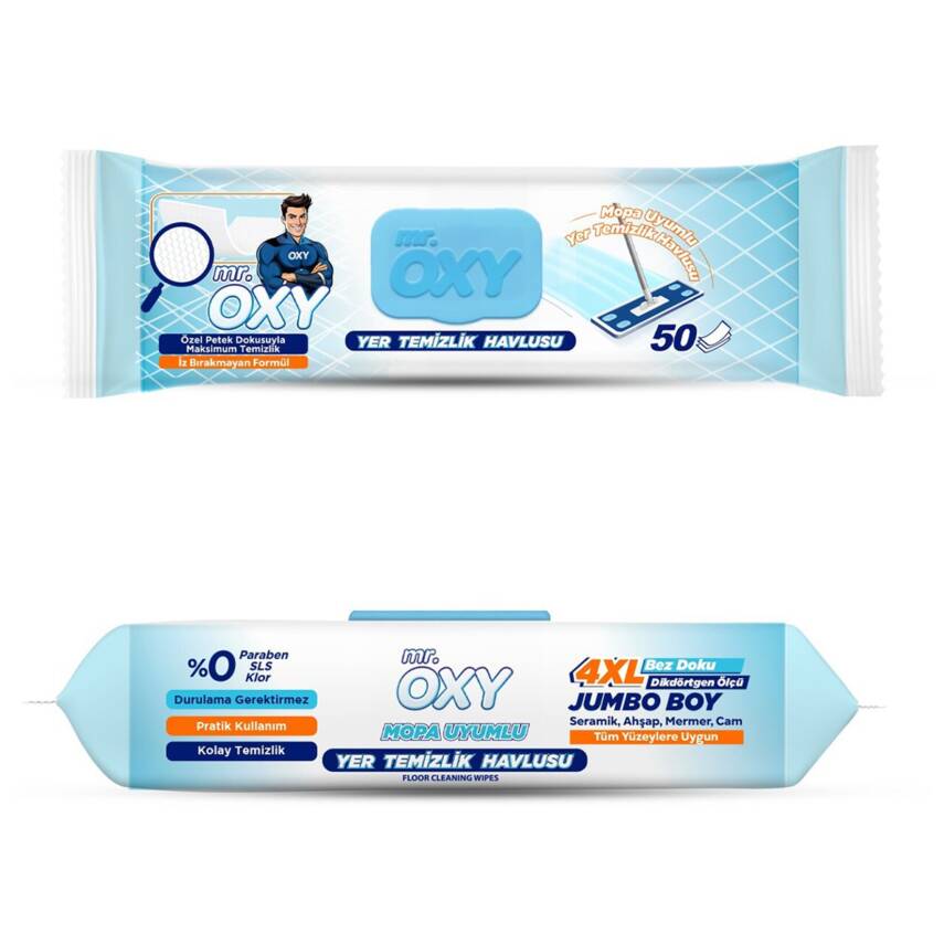 Mr. Oxy Yer Temizlik Havlusu 50'li - 1