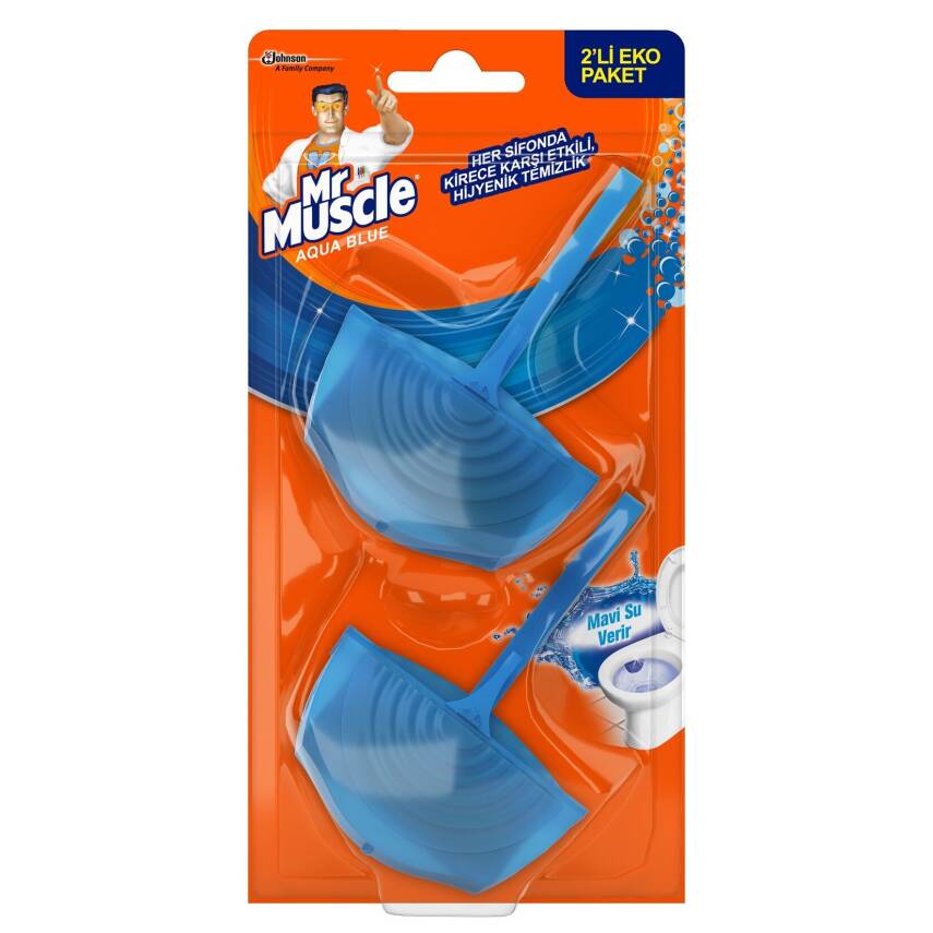 MR.MUSCLE KLOZET BLOK AQUA PAKET 1+1 - 1