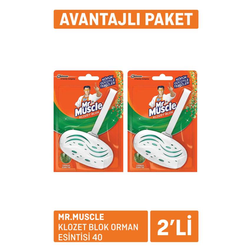 Mr.Muscle Klozet Blok Orman Esintisi 2x40 - 1