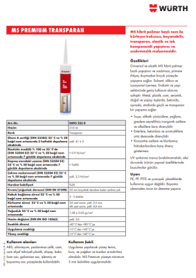 Ms Premium Transparan 310ML - 2
