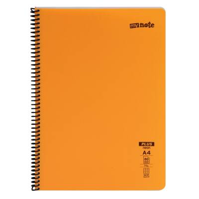 Mynote Plus Neon Defter A4 80 Yaprak Kareli - Mynote