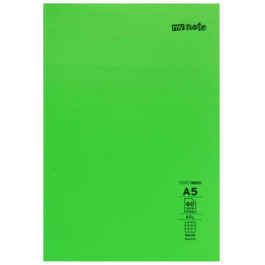 Mynote Text Neo Defter A5 60 Yaprak Kareli - 1