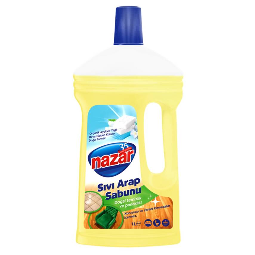 Nazar Sıvı Arap Sabunu Beyaz Sabun 1 L - 1
