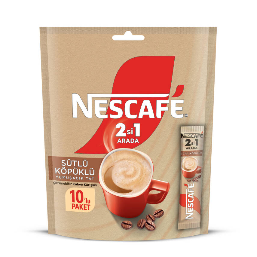 Nescafé 2si 1 Arada Sütlü Köpüklü 10'lu Paket 100 G - 1