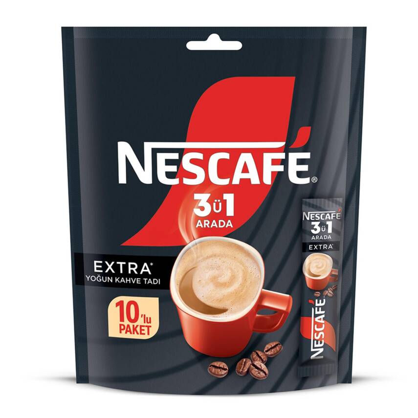 Nescafé 3ü1 Arada Extra Paket 10 x 16.5 G - 1