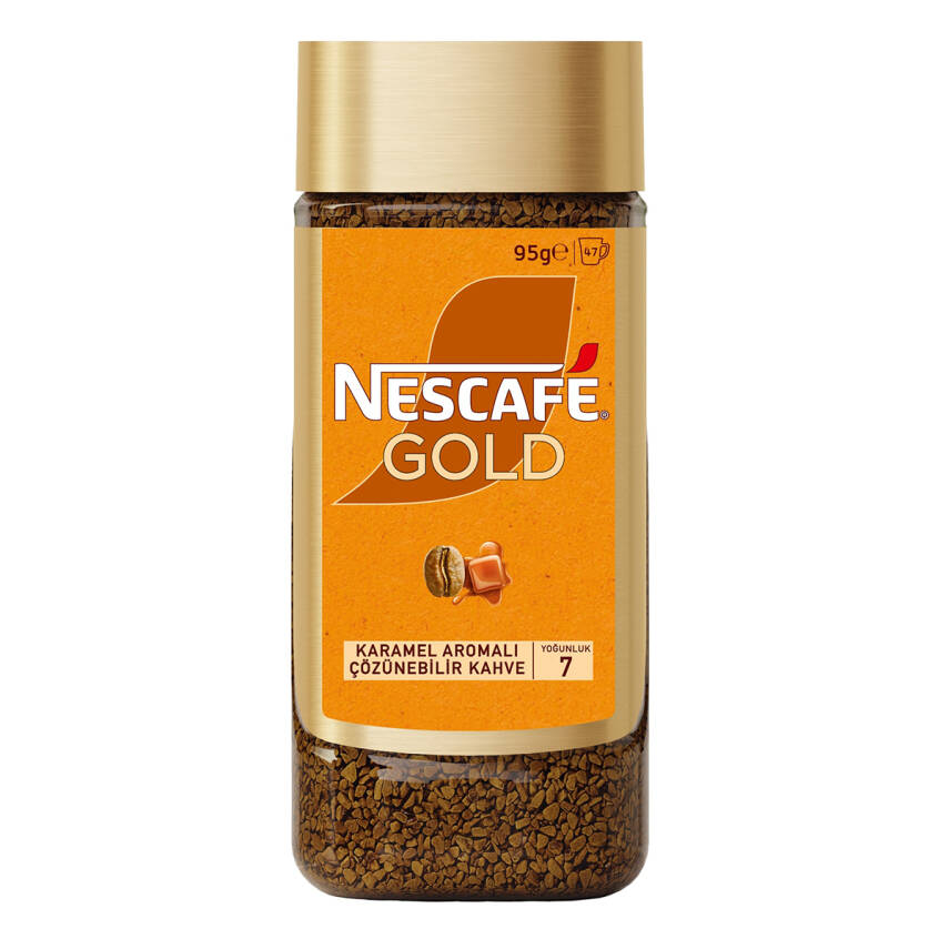Nescafé Gold Karamel Aromalı Kavanoz 95 G - 1