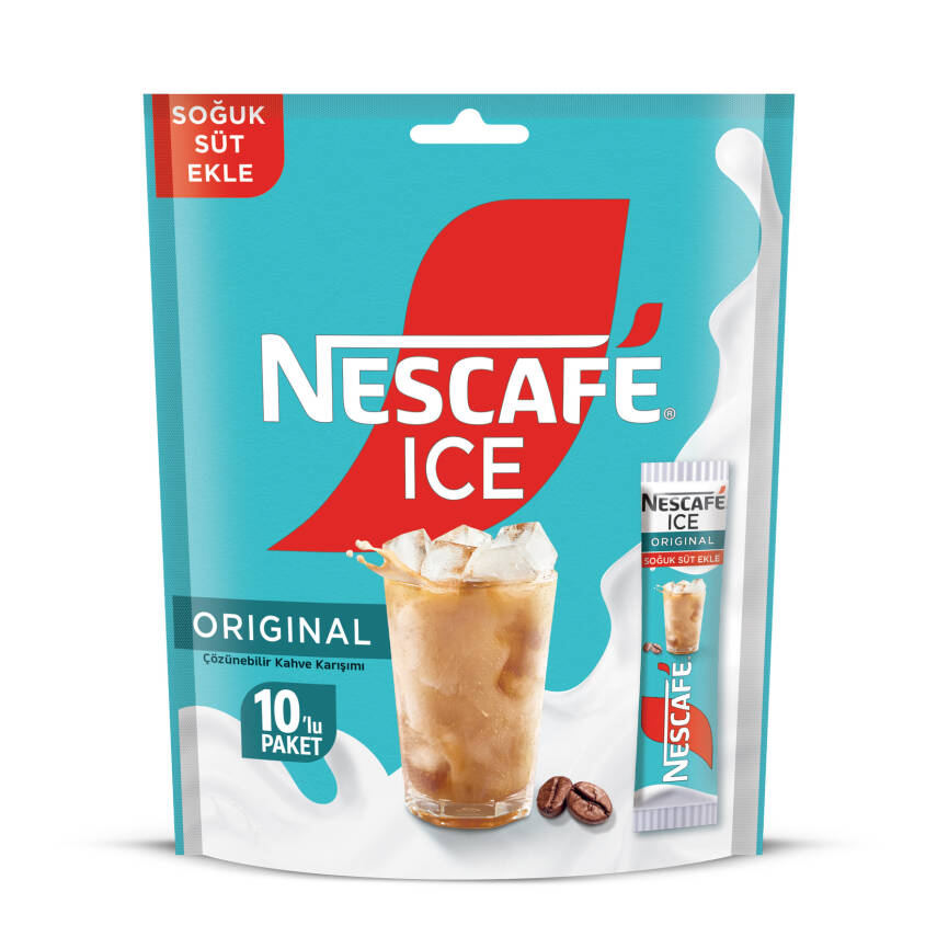 Nescafé Ice Original Çözünebilir Kahve 10,5 G 10'lu Paket - 1