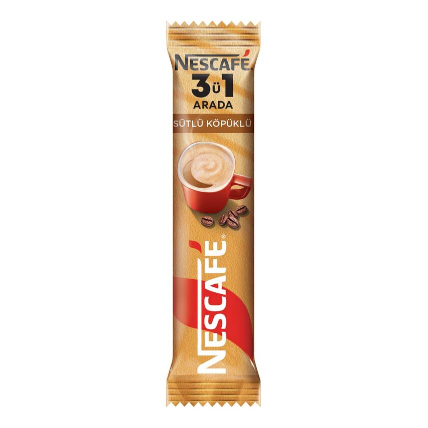 Nescafe 3'ü 1 Arada Sütlü Köpüklü 17,4 G - 1