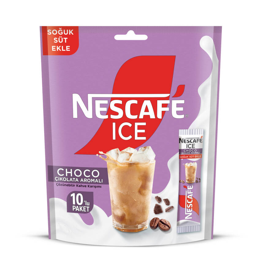 Nescafe 3ü1 Arada Ice Choco Çikolata Aromalı 10 x 10.6 G - 1