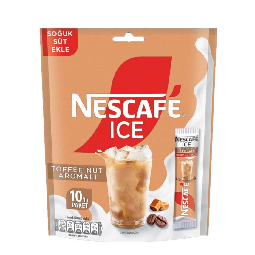 Nescafe Ice Toffee Nut Aromalı Paket 10 x 10,5 G - 1