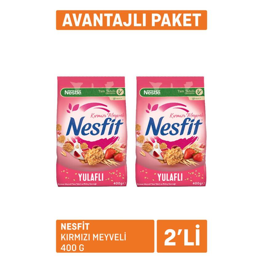 Nesfit Kırmızı Meyveli 2*400 G - 1