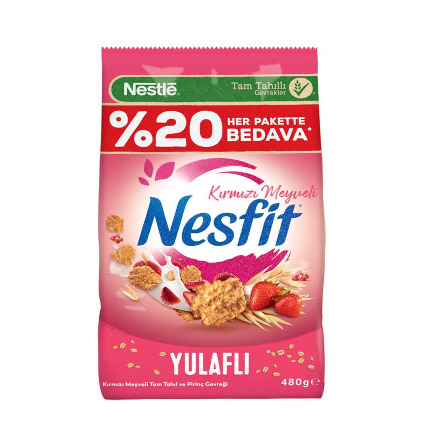 Nesfit Kırmızı Meyveli Gevrek 480 G - 1
