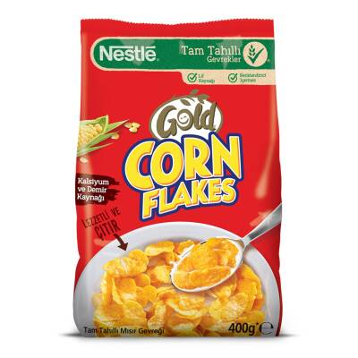 Nestle Gold Corn Flakes Tam Tahıl Mısır Gevreği 400 G - Nestle