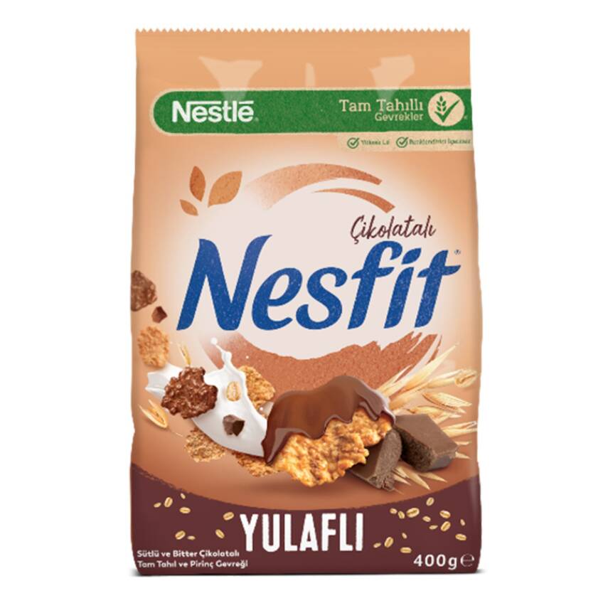 Nestle Nesfit Çikolatalı Tam Tahıl ve Pirinç Gevreği 400 G - 1