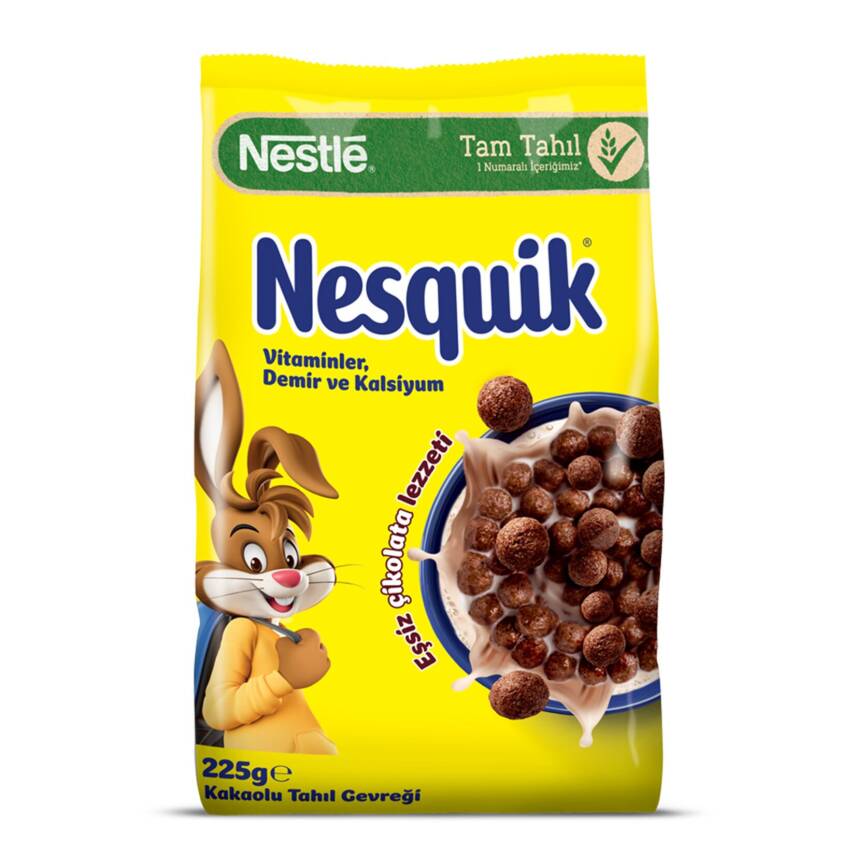 Nestle Nesquik Kakaolu Buğday ve Mısır Gevreği 225 G - 1
