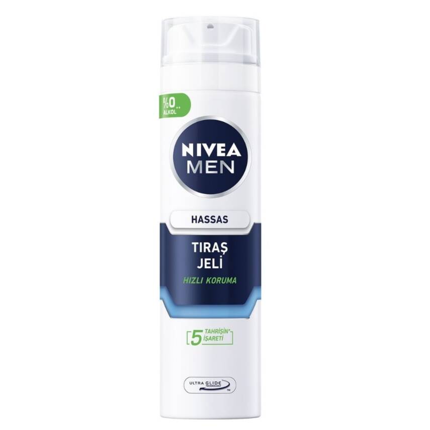 NIVEA MEN Erkek Hassas Ciltler İçin Tıraş Jeli 200 Ml - 1