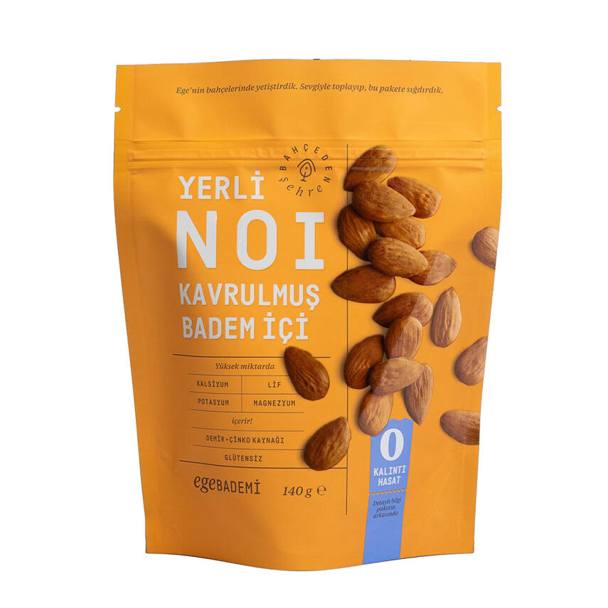Noi Ege Bademi Tuzsuz Kavrulmuş Badem İçi 140 G - 1