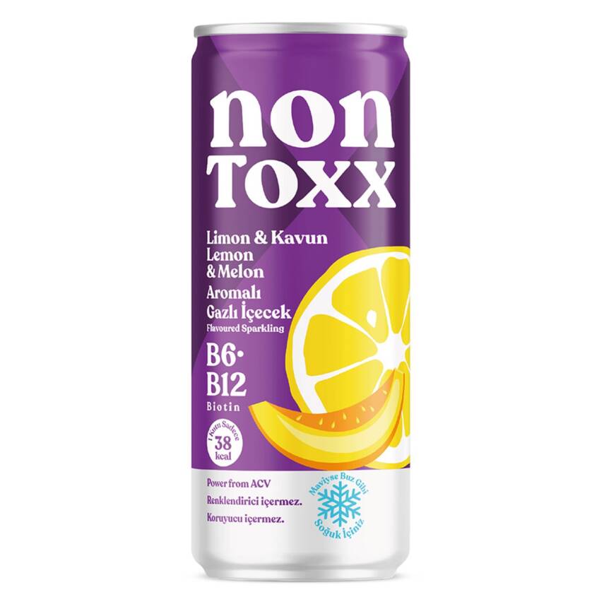 Nontoxx Limon & Kavun Aromalı Sirkeli İçecek 250 Ml - 1