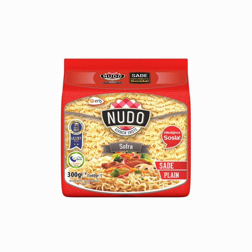 Nudo Sade Kıvırcık Sofra Erişte 300 G - 1