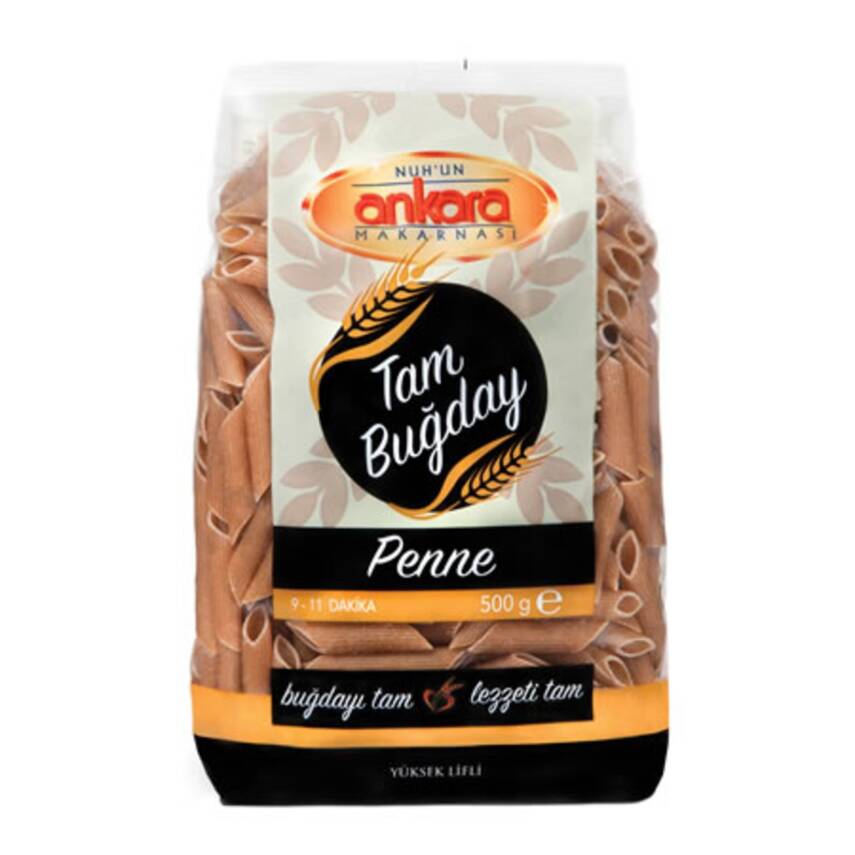Nuhun Ankara Tam Buğday Penne Makarna 500 G - 1