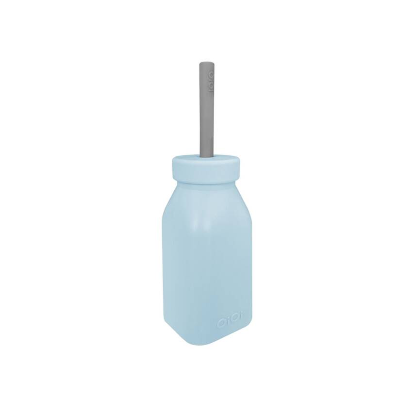 Oioi Şişe + Pipet Mineral Blue / Powder Grey - 1