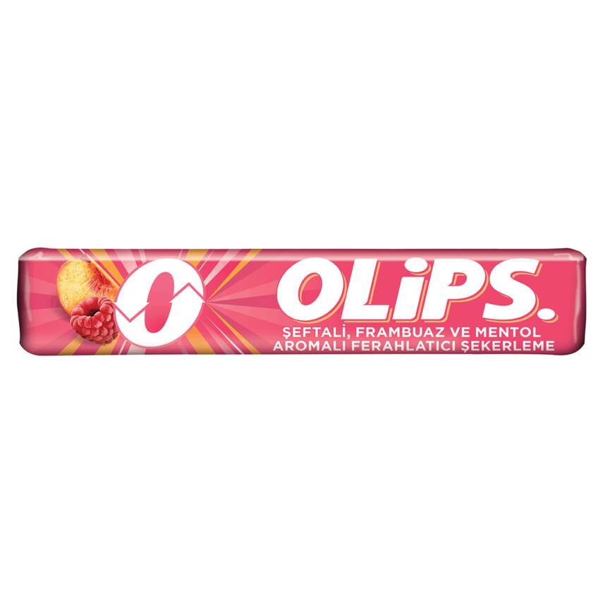 Olips Şeftali Frambuaz & Mentol Aromalı Şekerleme 28 G - 1
