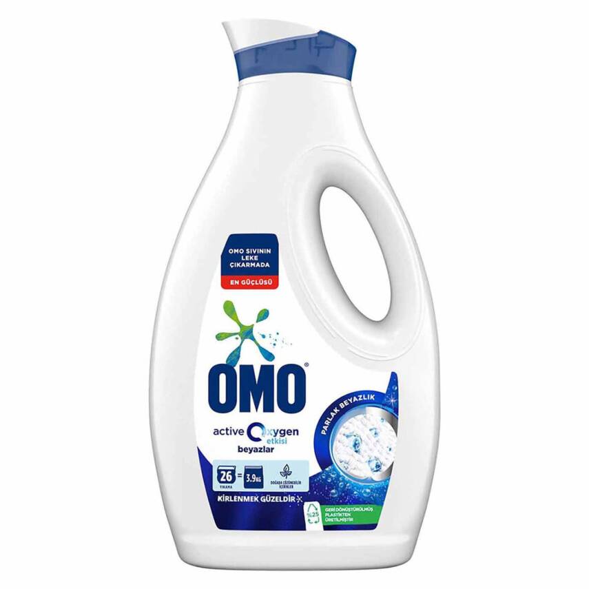 Omo Active Oxygen Etkisi Sıvı Çamaşır Deterjanı Beyazlar İçin 1690 ml - 1