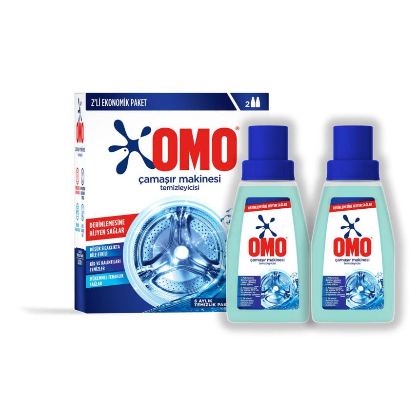 Omo Çamaşır Makinesi Temizleyicisi Çam Esintisi 2x200 Ml - 1