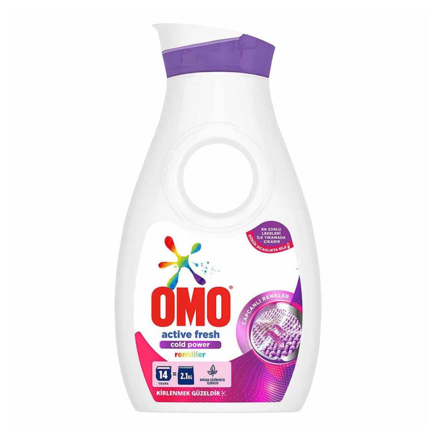 Omo Renkliler 14 Yıkama 910 Ml - 1