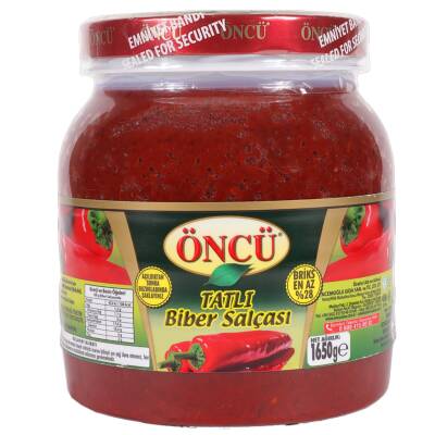 Öncü Biber Salçası Tatlı 1650 G - Öncü
